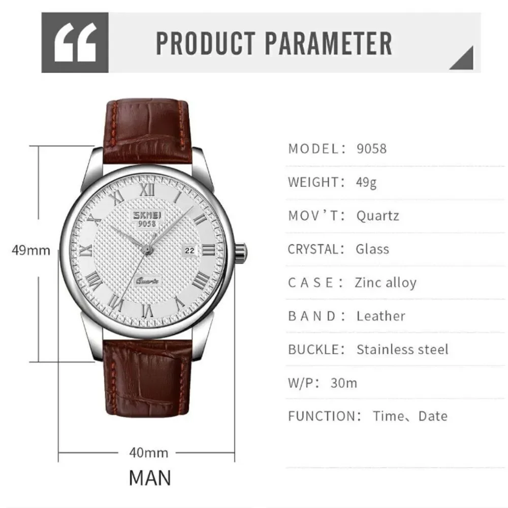 Men’s Quartz Leather banded Watch